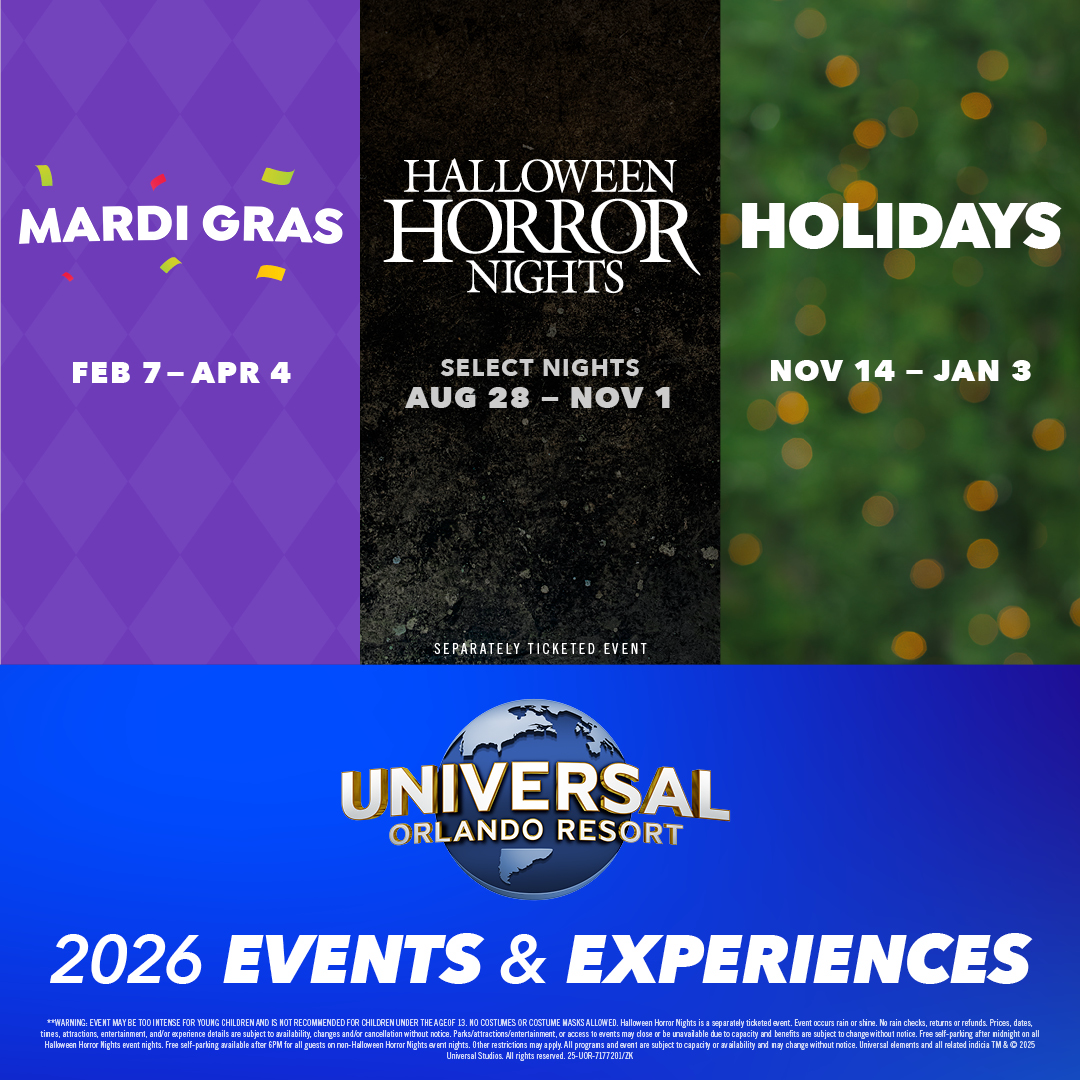 Universal 2026 Event Dates